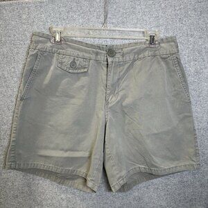 Y2K Old Navy Low Rise Micro Shorts Womens Size 10 Khaki Just Below Waist Cotton